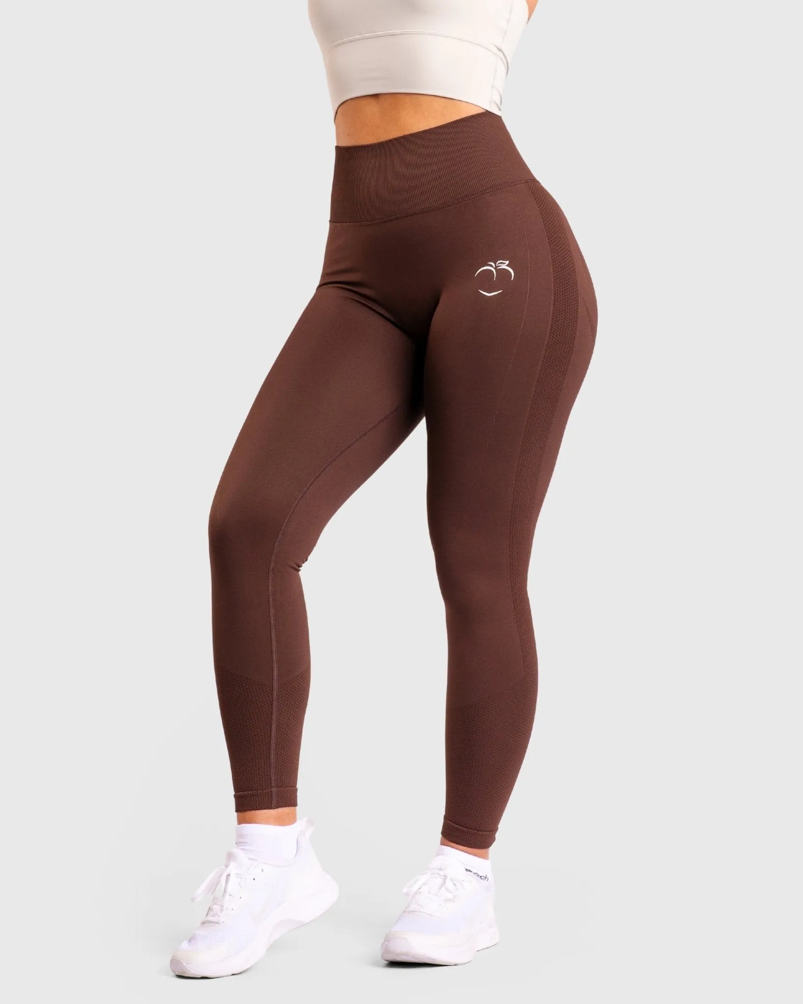 Brown Lux Seamless Tights