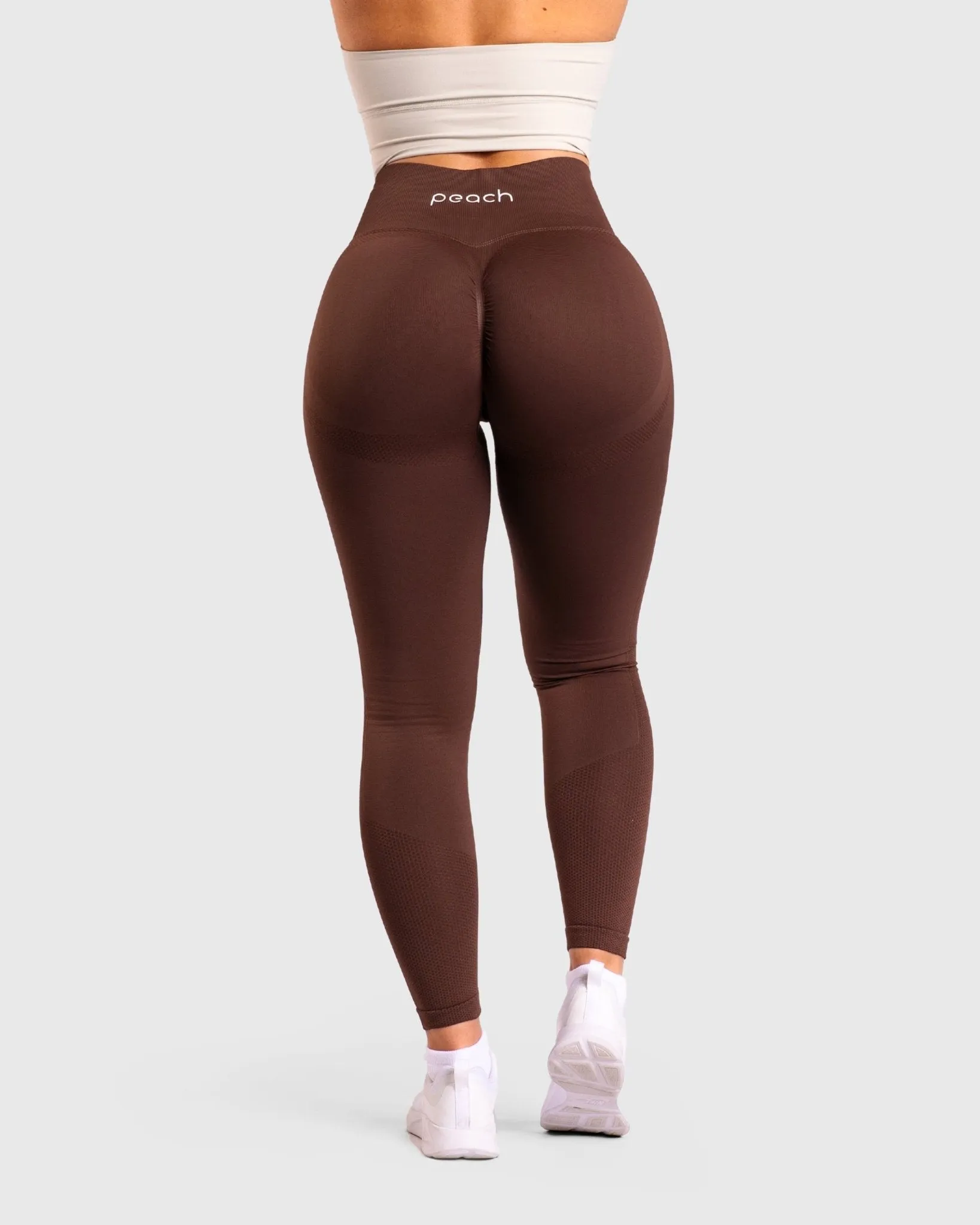 Brown Lux Seamless Tights
