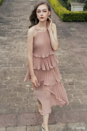 Citta Tiered Pleated Dress