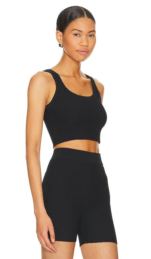 Cuts Coreflex Tank Cropped in Black