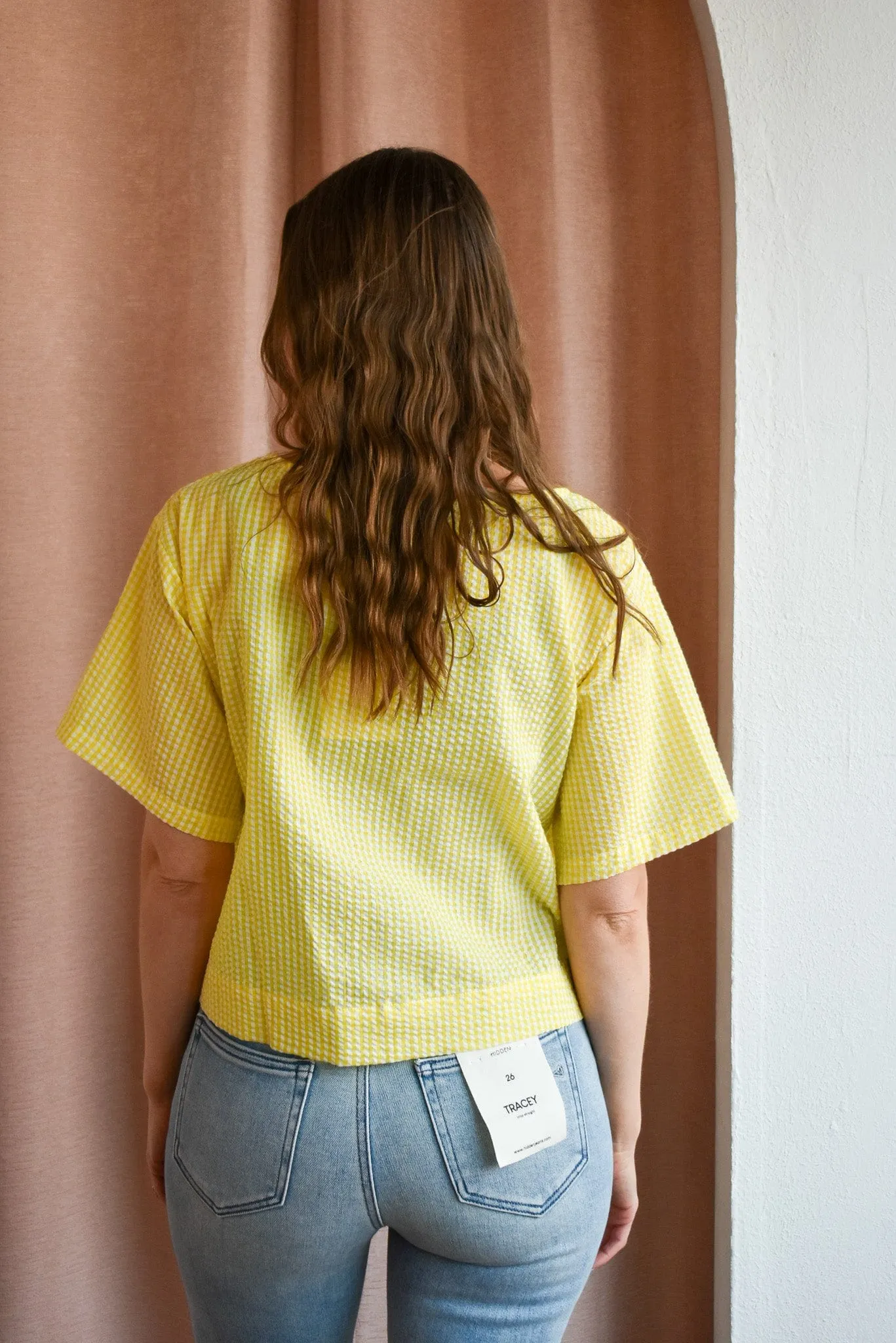 Daffodils Gingham Top