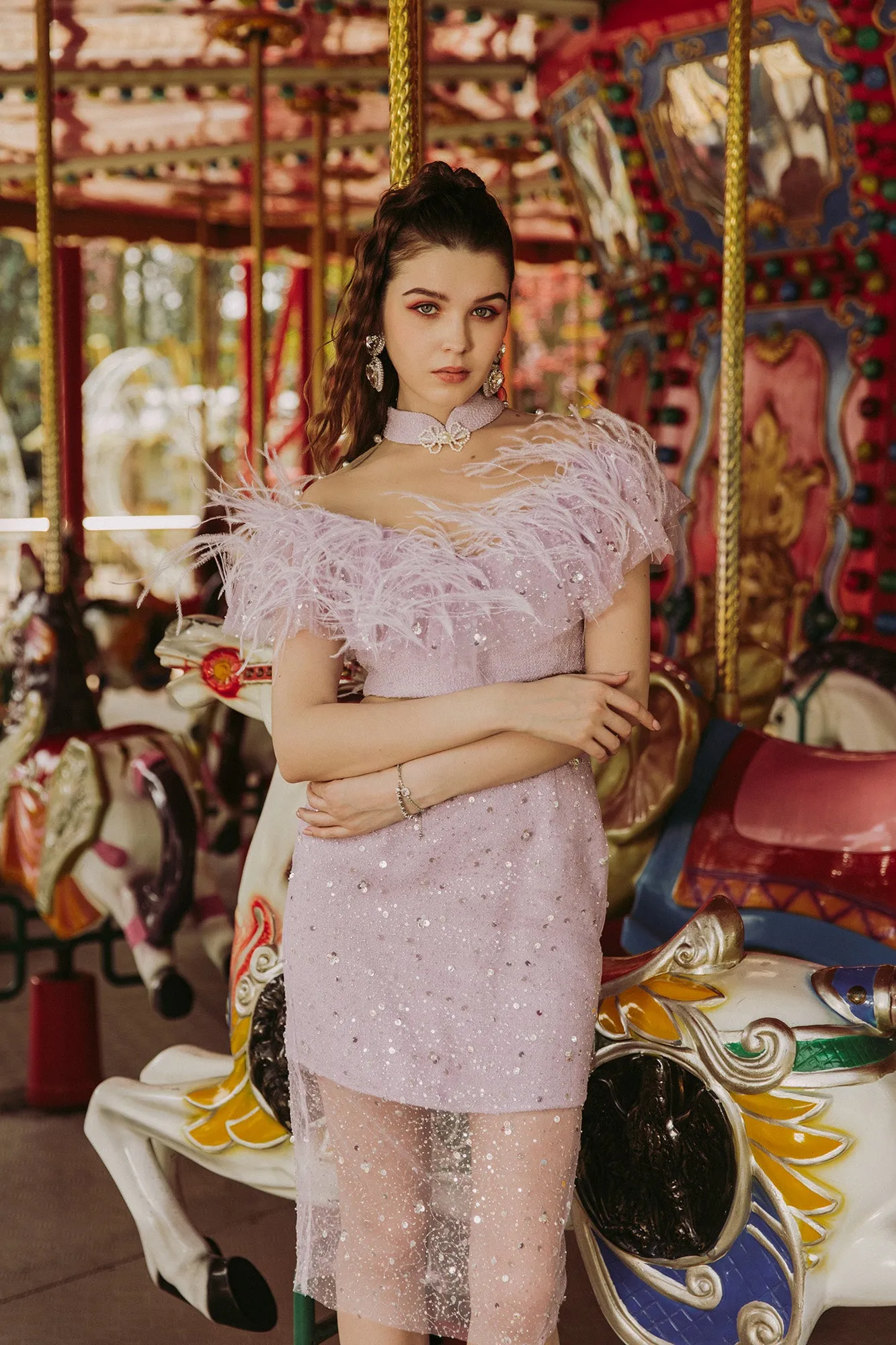 Glitterati'24 Twinkle Skirt - Lavender