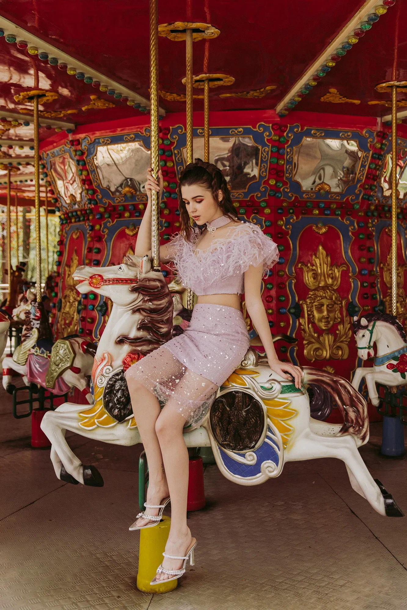 Glitterati'24 Twinkle Skirt - Lavender
