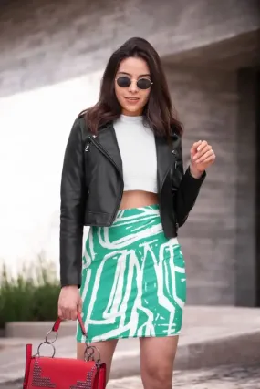 Graphic Pattern (1) Pencil Skirt