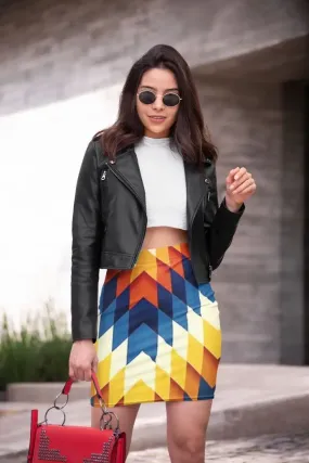 Graphic Pattern (8) Pencil Skirt