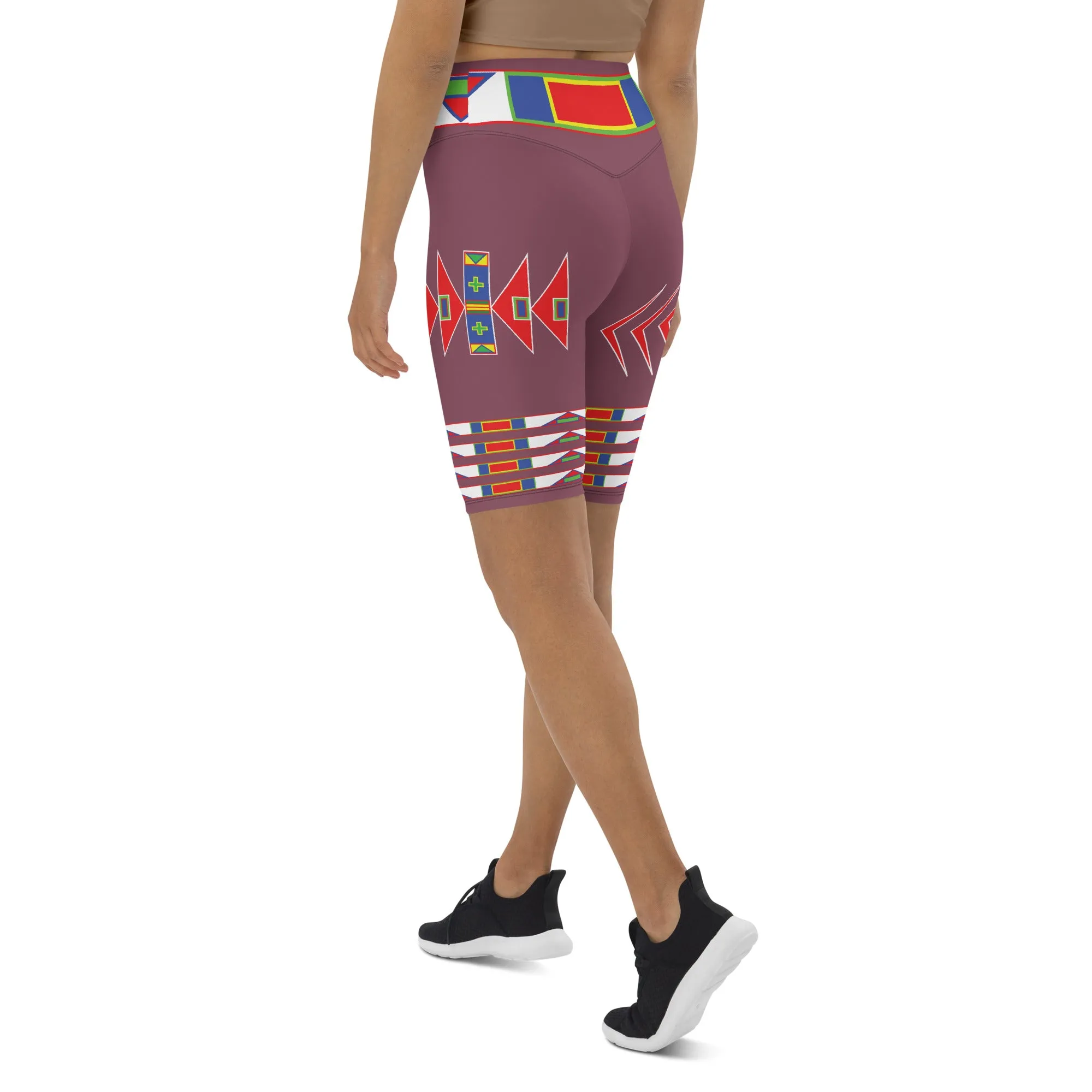 Gratitude Rose Biker Shorts