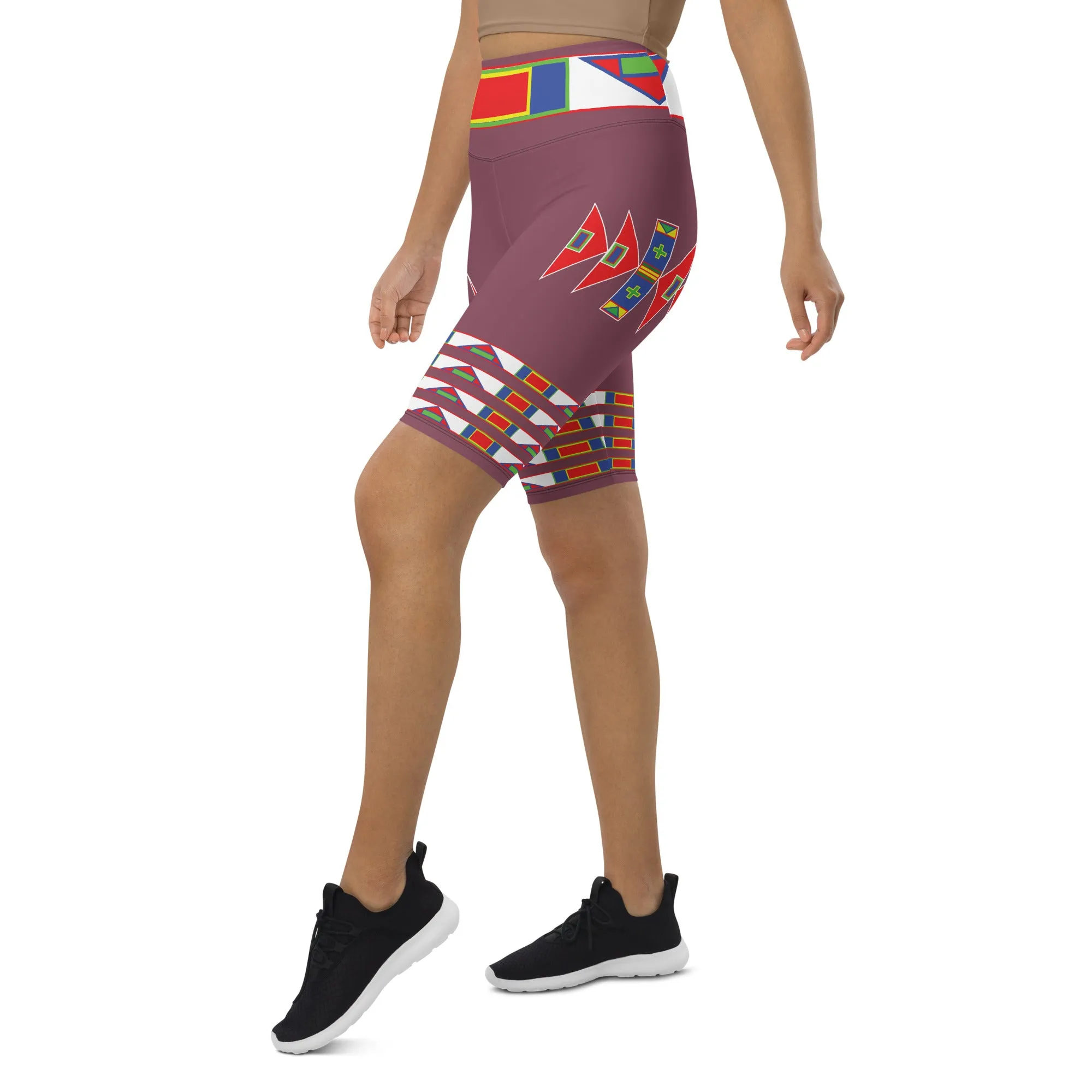 Gratitude Rose Biker Shorts