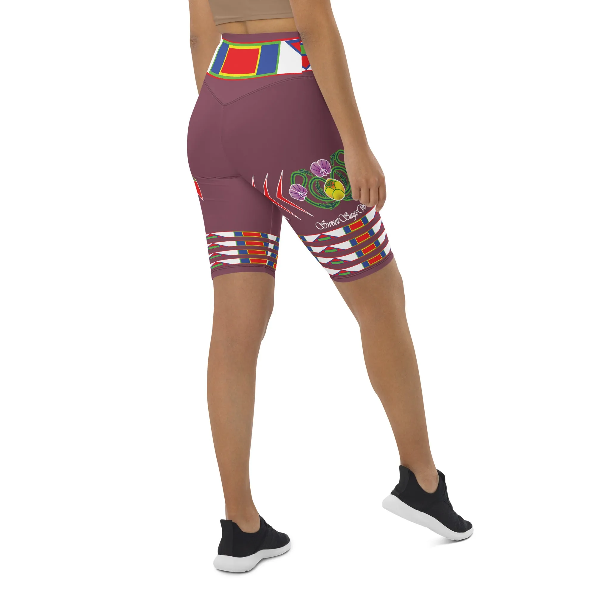 Gratitude Rose Biker Shorts