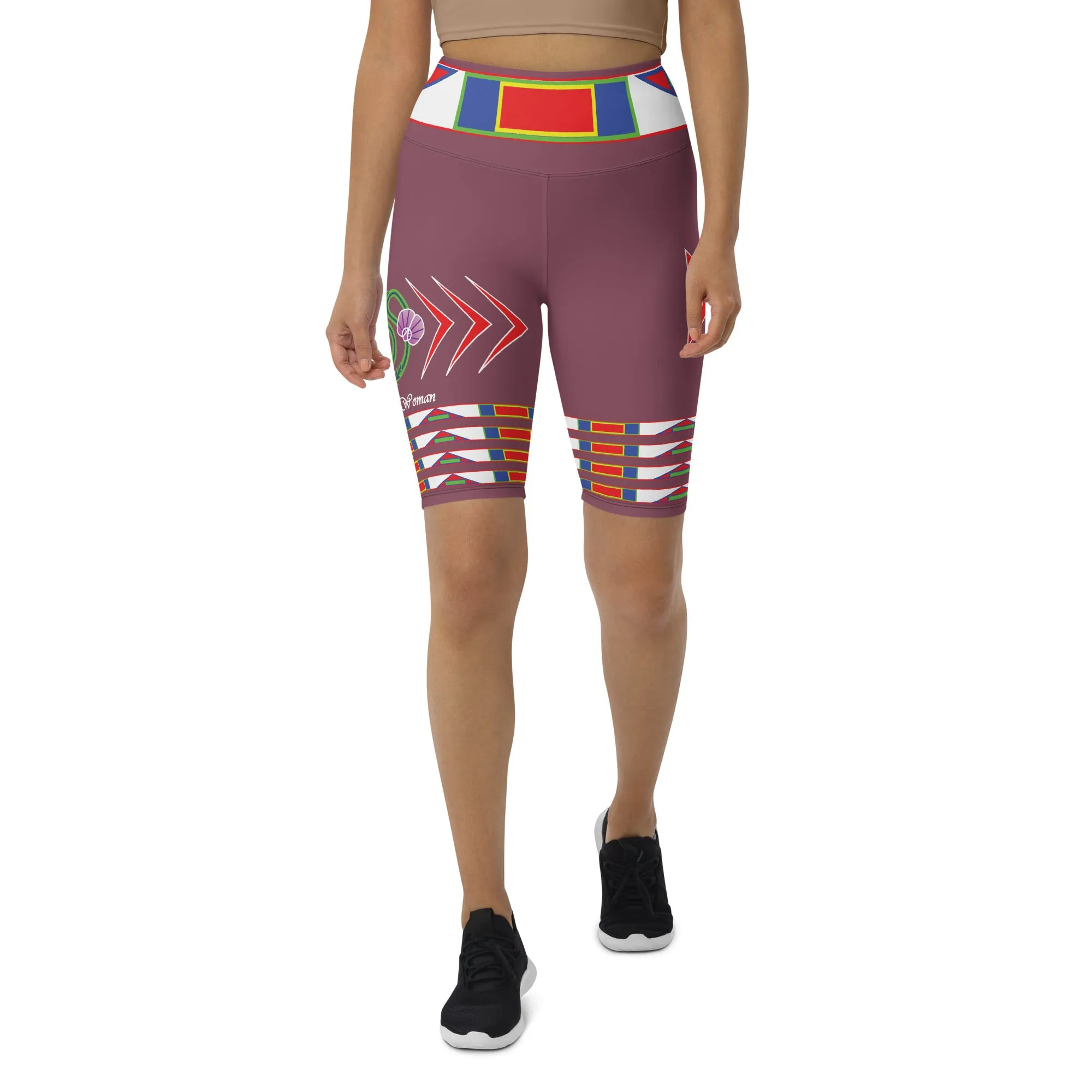 Gratitude Rose Biker Shorts