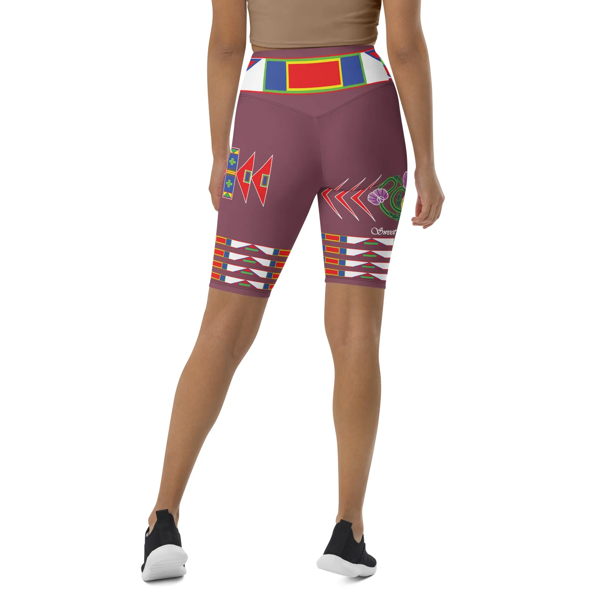 Gratitude Rose Biker Shorts