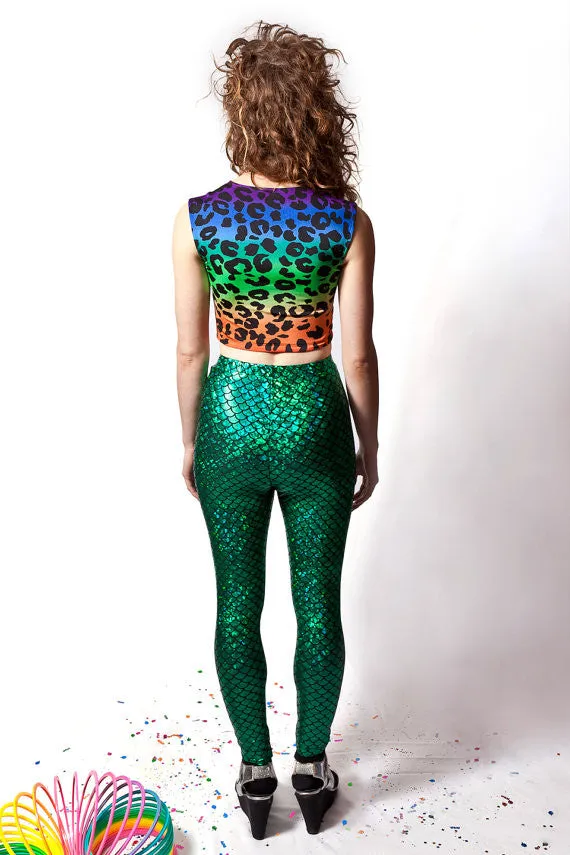 Green Mermaid Leggings