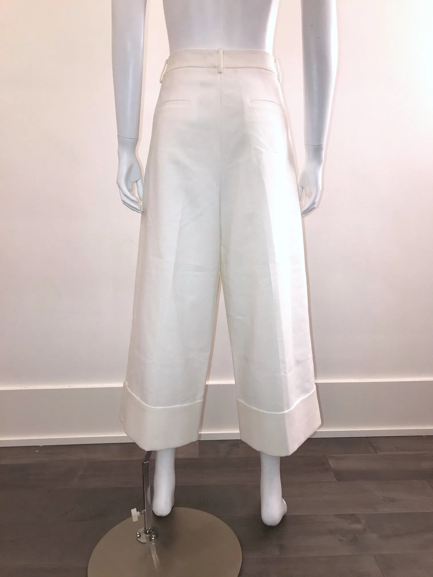 High Waisted Cuffed Culottes