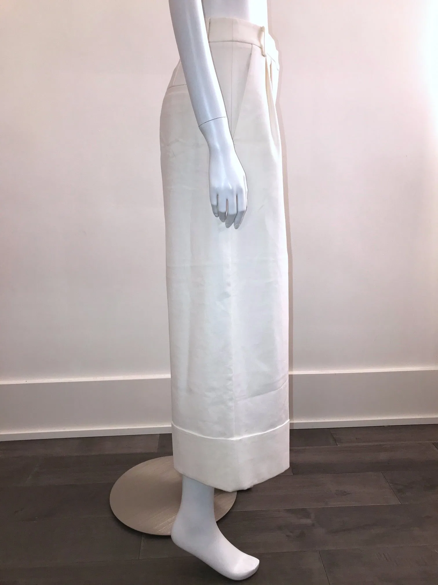High Waisted Cuffed Culottes