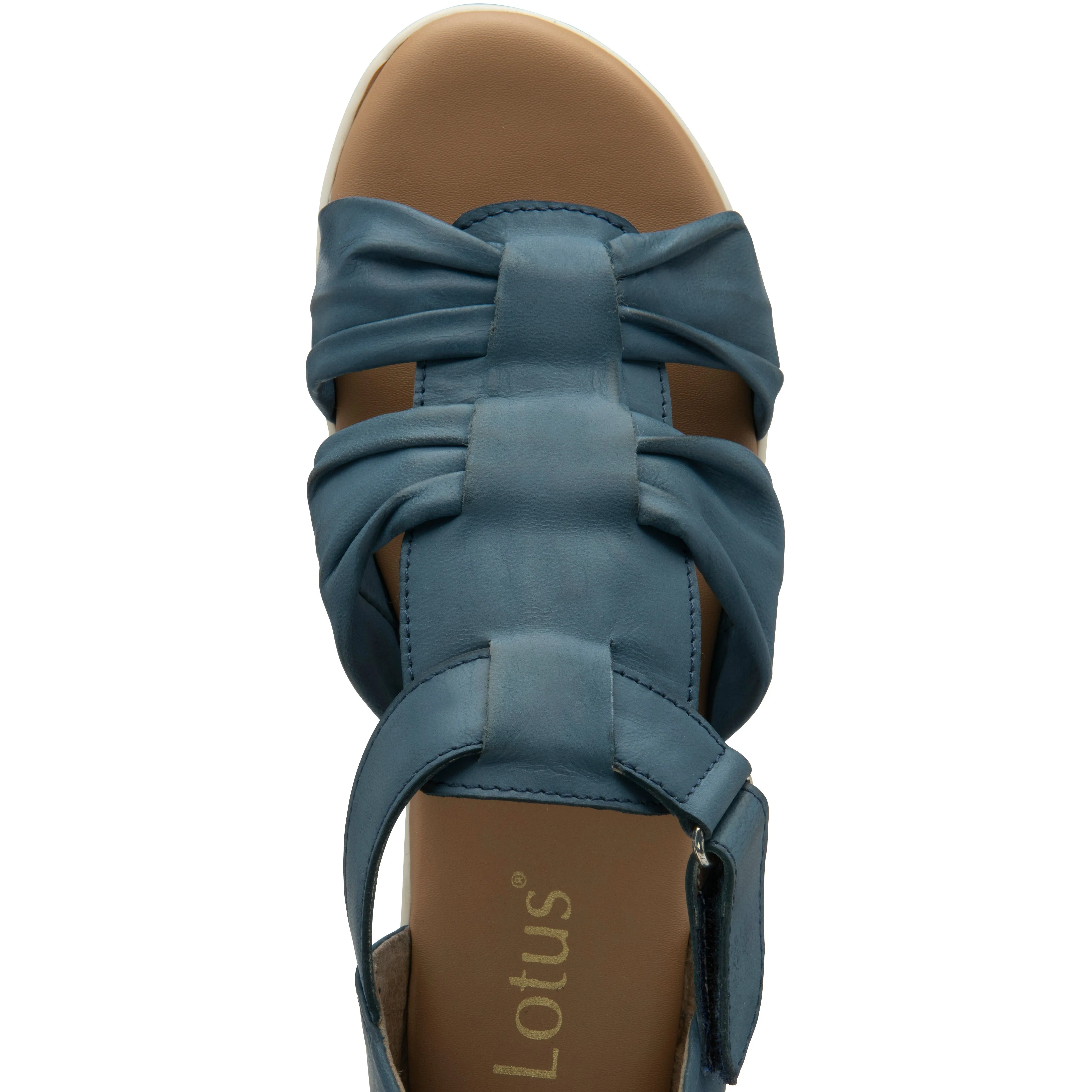 Lotus Leather Sandal Santino BLUE ULP198