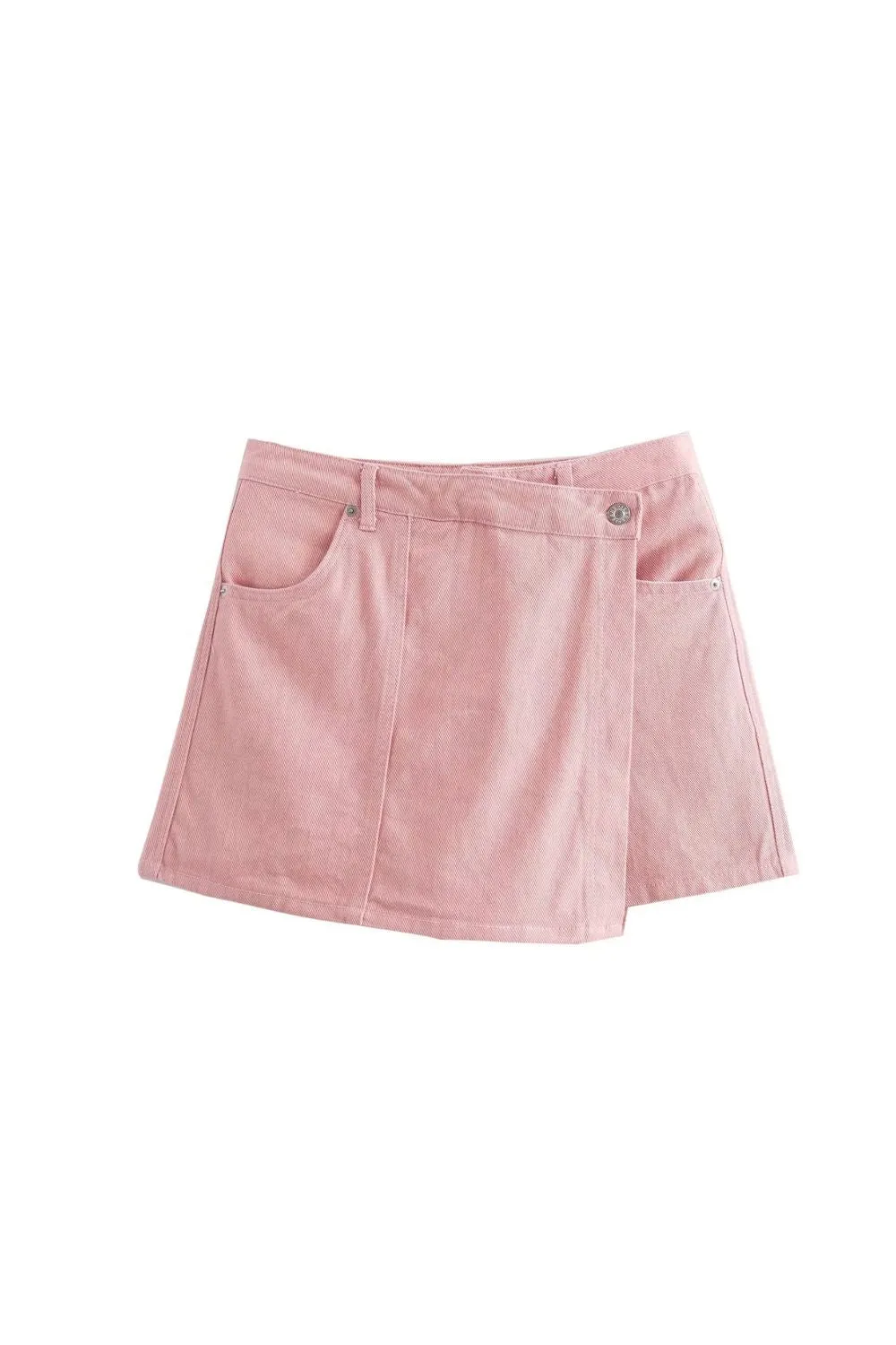 'Marina' Cropped Denim Jacket & Culottes Skirt（Sold Seperately)
