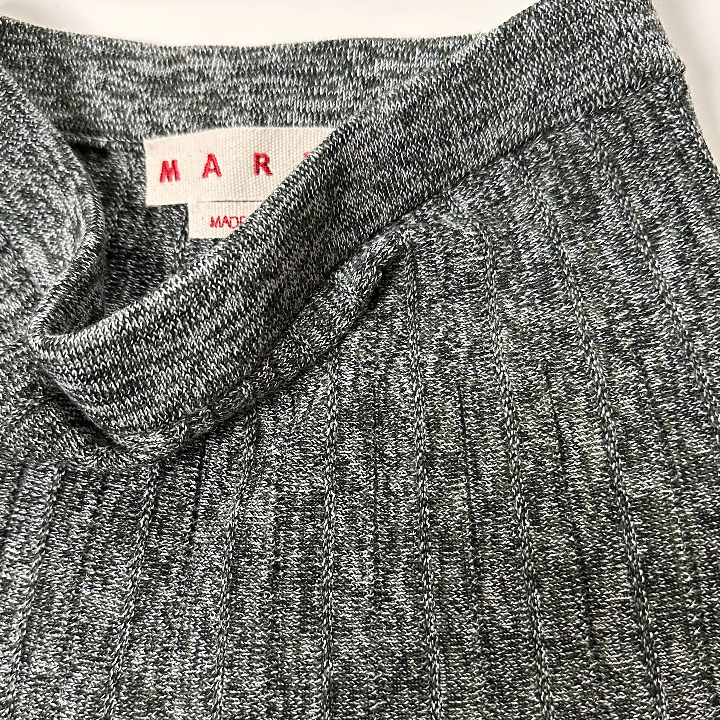 MARNI Knit Pleated Midi Skirt