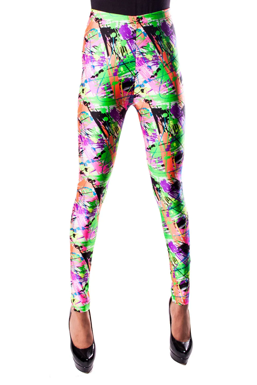 Paint Splatter Leggings (XS/Teen 12)