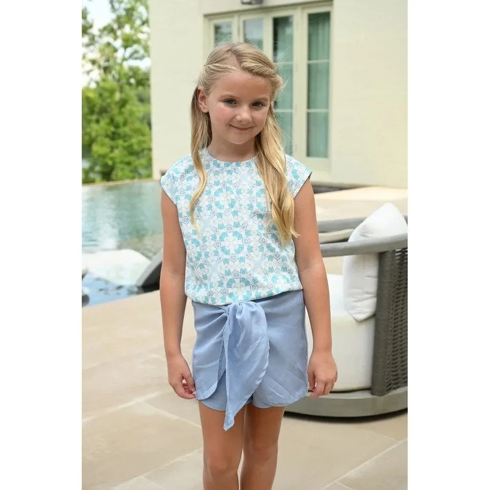 Pleat. Girls Stella Wrap Skirt