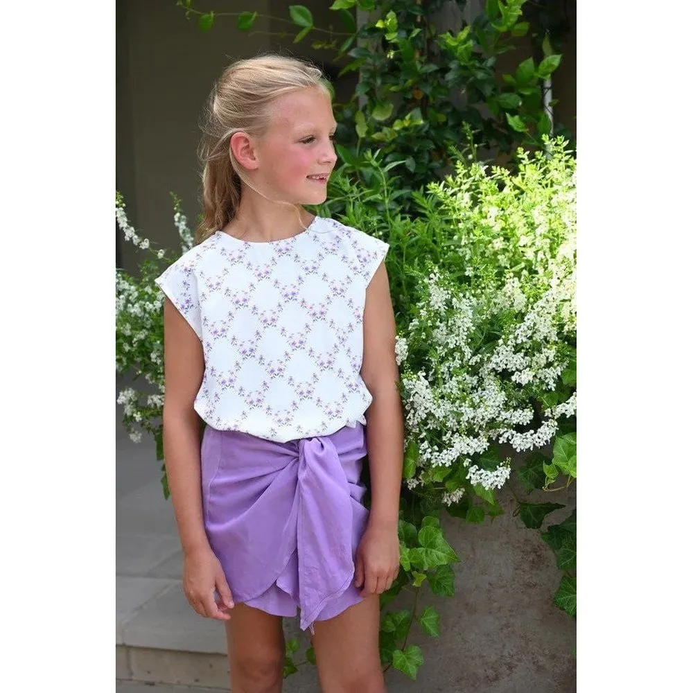 Pleat. Girls Stella Wrap Skirt