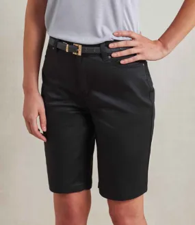 Premier Ladies Performance Chino Shorts | Black