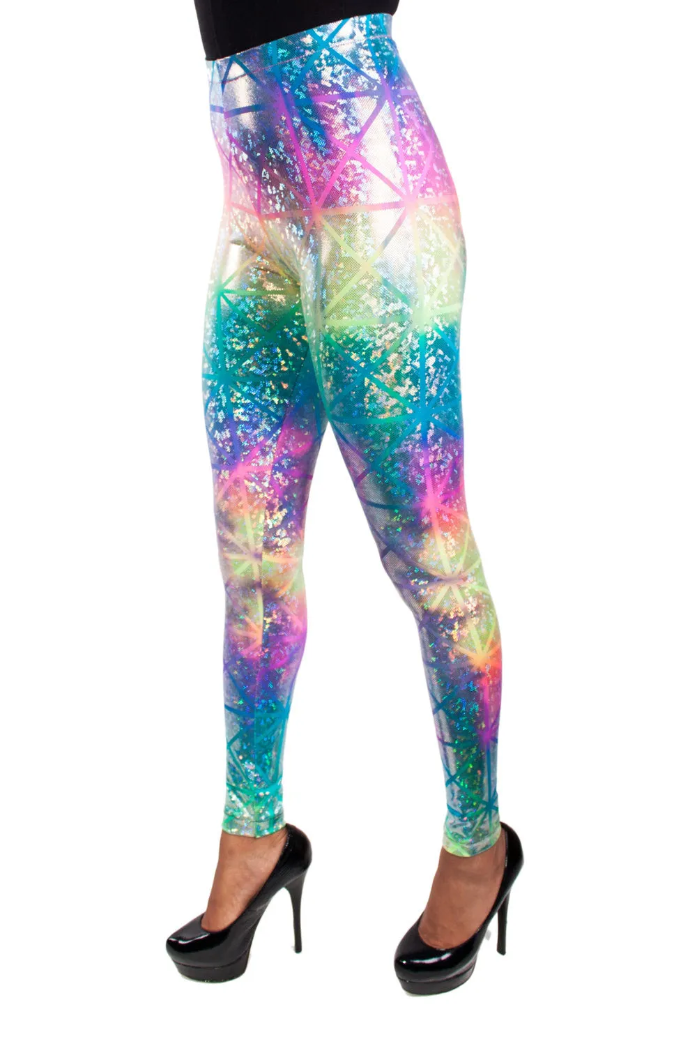 Rainbow Sherbet Disco Leggings