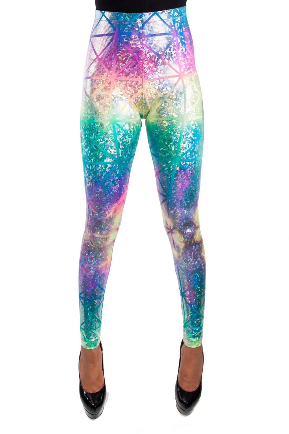 Rainbow Sherbet Disco Leggings