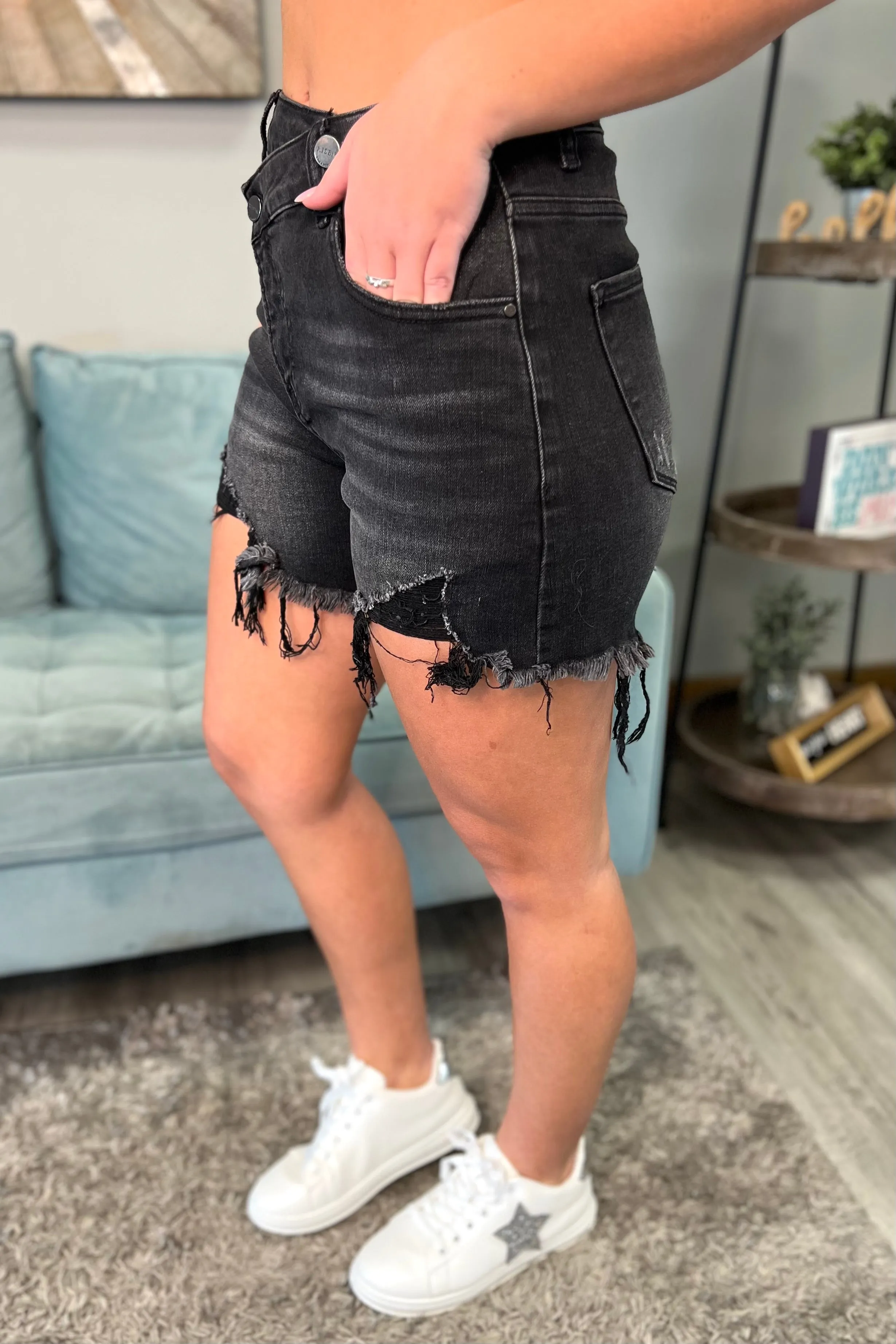 Risen Crossover Black Shorts