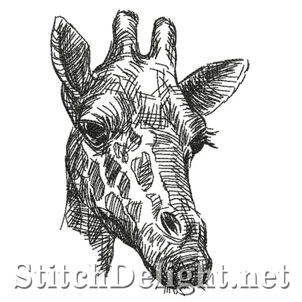 SDS0749 Pencil Sketch Giraffe