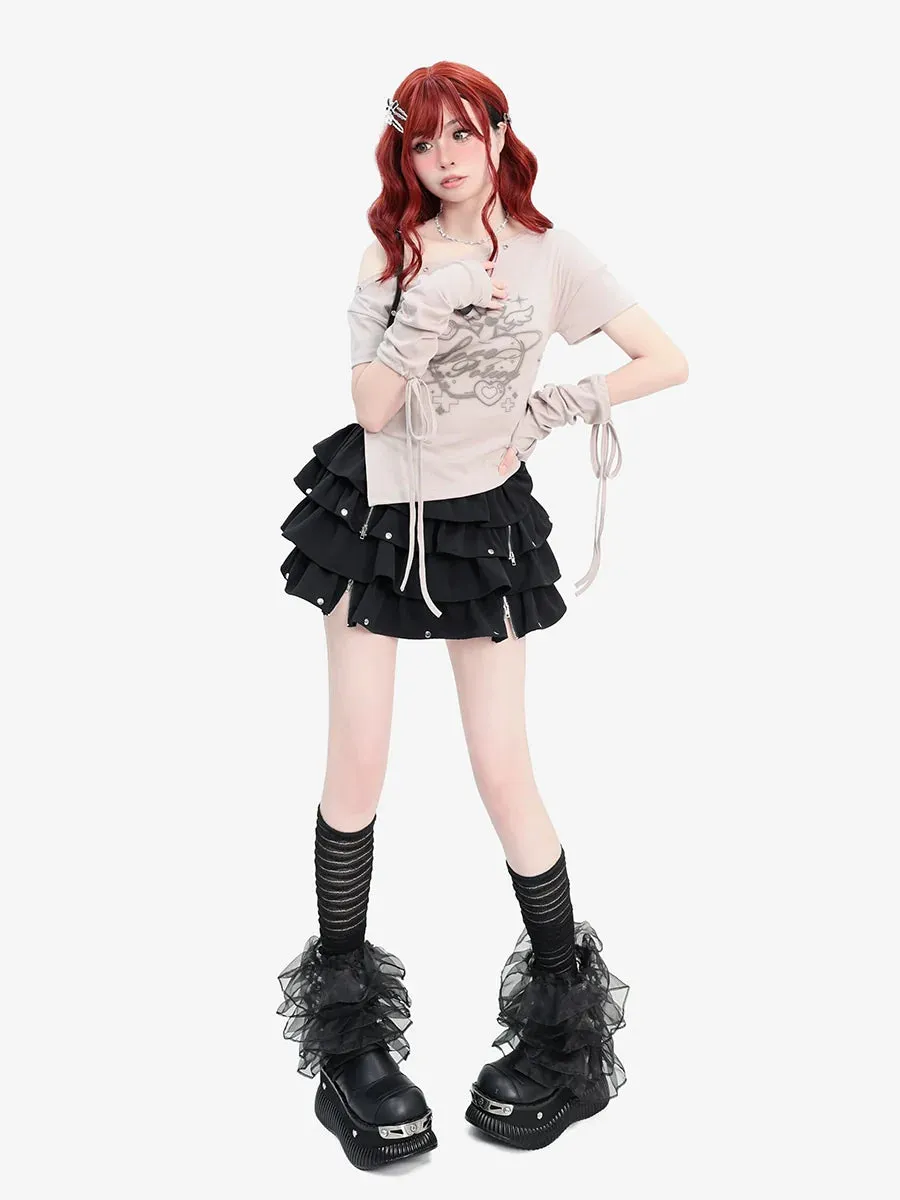 Top Fit Slim Sleeve Cropped Product Detachable
