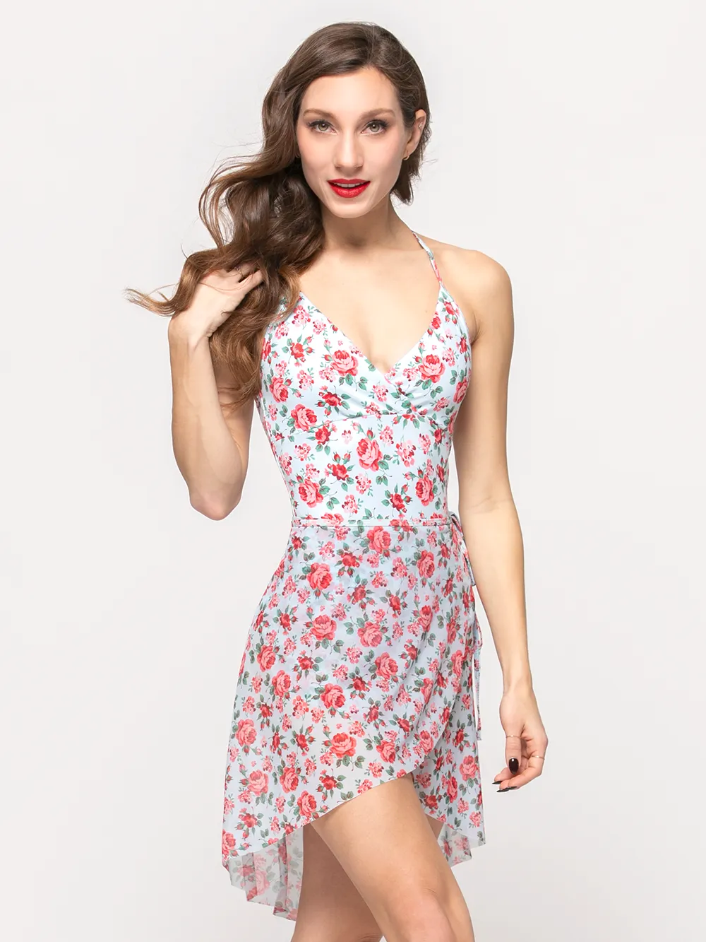 Vienna Mid High-Low Wrap Skirt