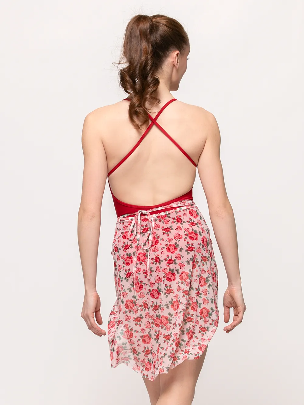 Vienna Mid High-Low Wrap Skirt