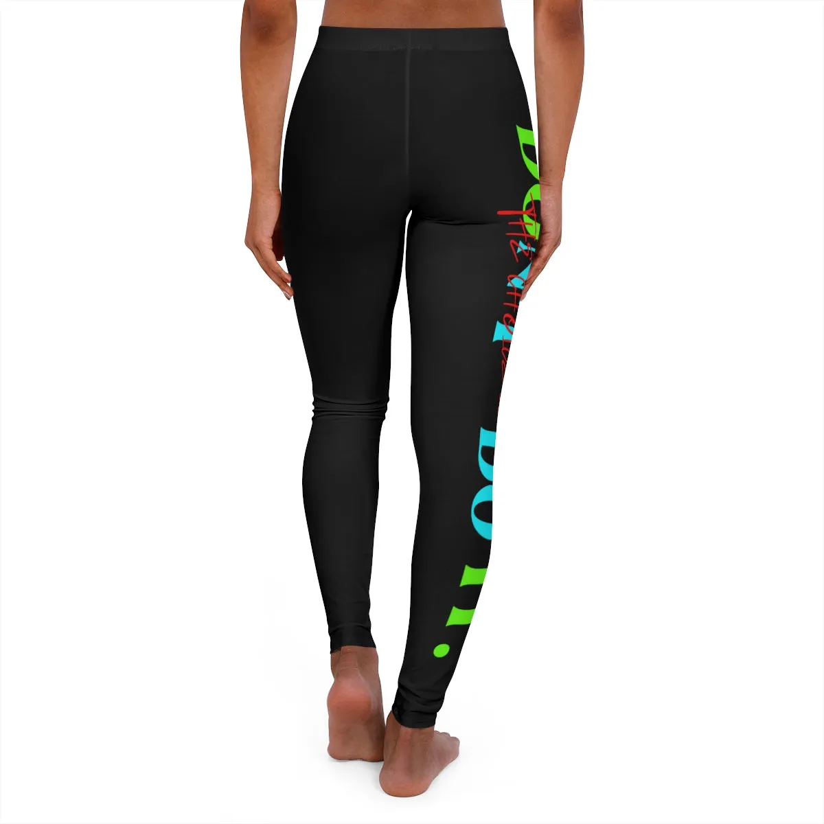 Women's Spandex Leggings ( Do it don't do it ) Black