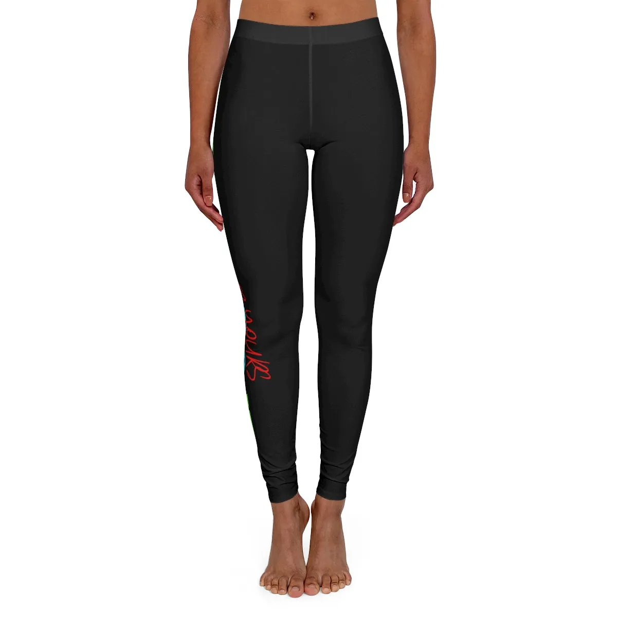 Women's Spandex Leggings ( Do it don't do it ) Black