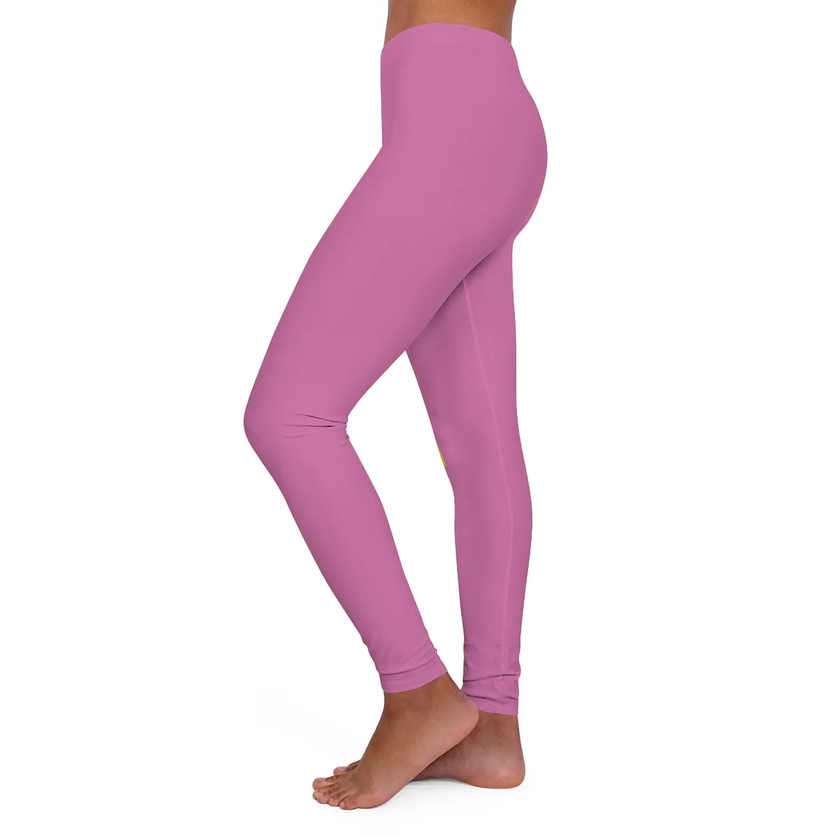 Women's Spandex Leggings ( My body my rules ) PINK