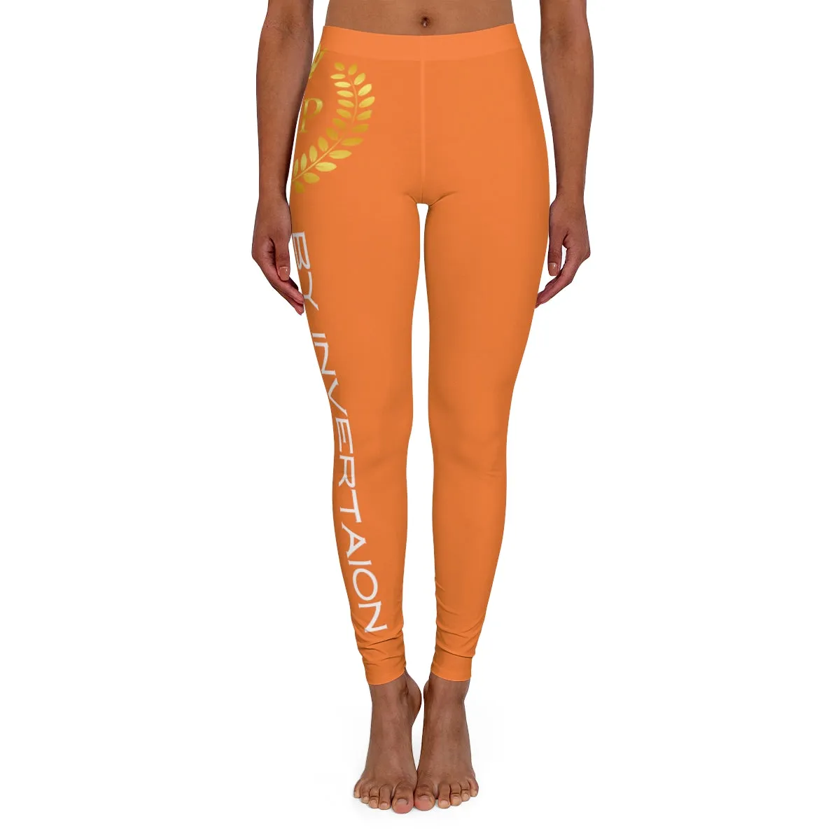 Womens Spandex Leggings ( VIP by invitation only ) Orange