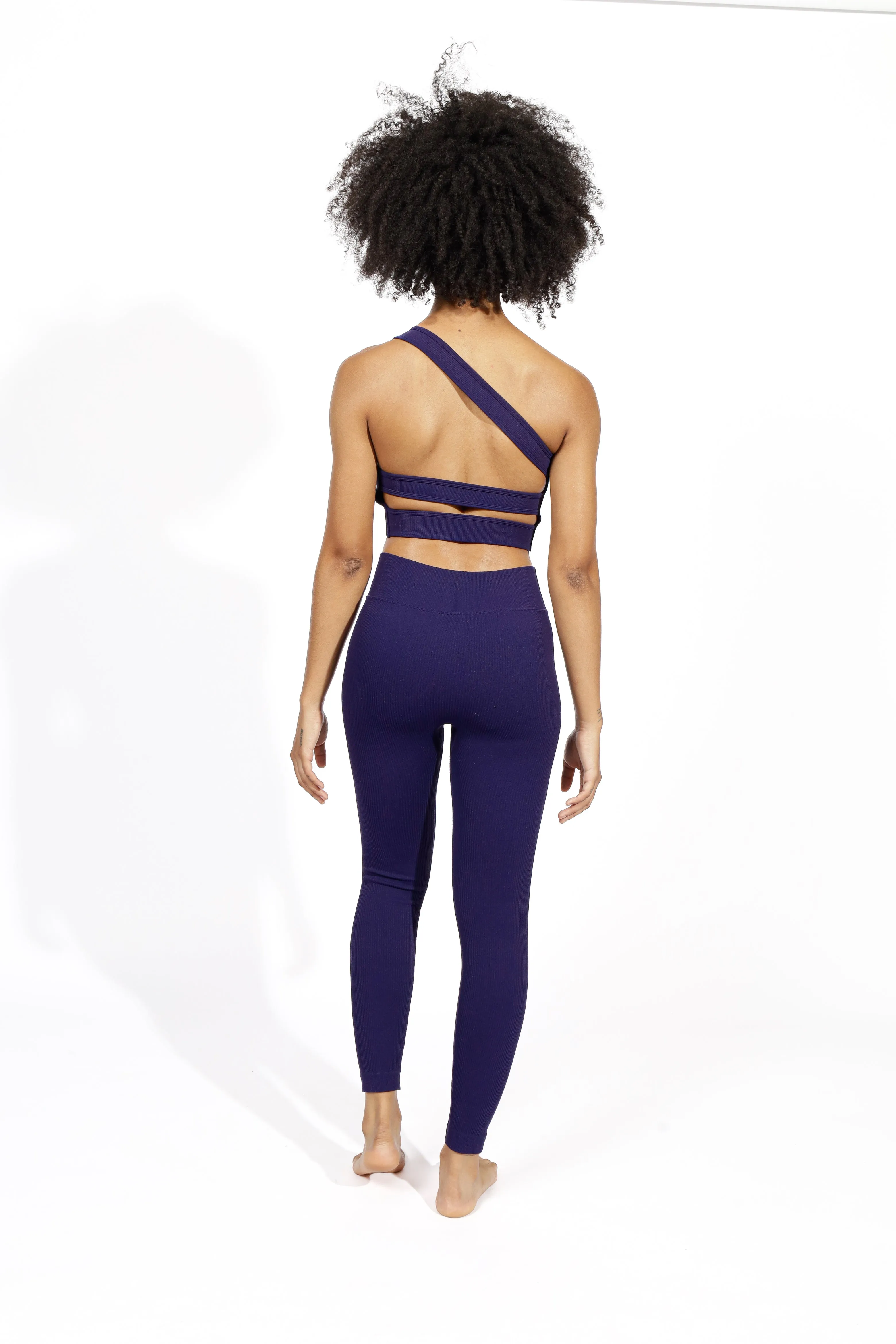 Yahya Ribbed & Seamless Highwaist Crossover Workout Legging
